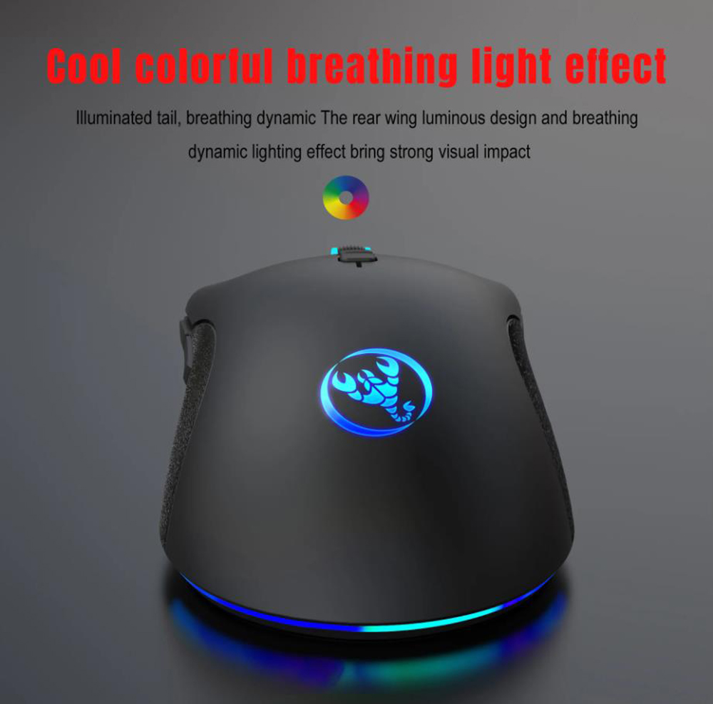 AUTYUE Wired USB Gaming Mouse, PC Gaming Mice USB Computer Mouse with LED Backlits