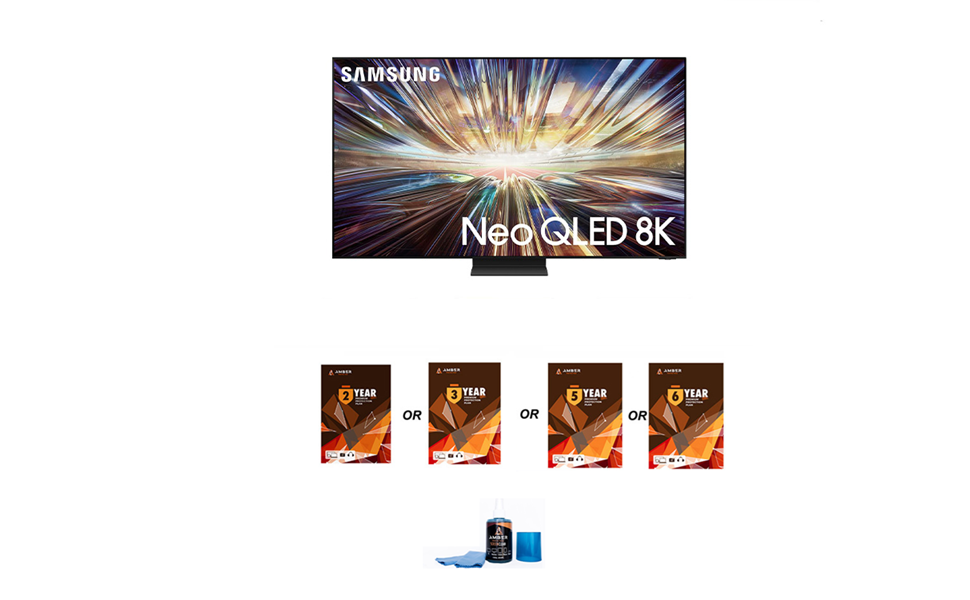 Samsung QN850D Club TV with Amber Protection Extended Coverage and Amber Screen Cleaner