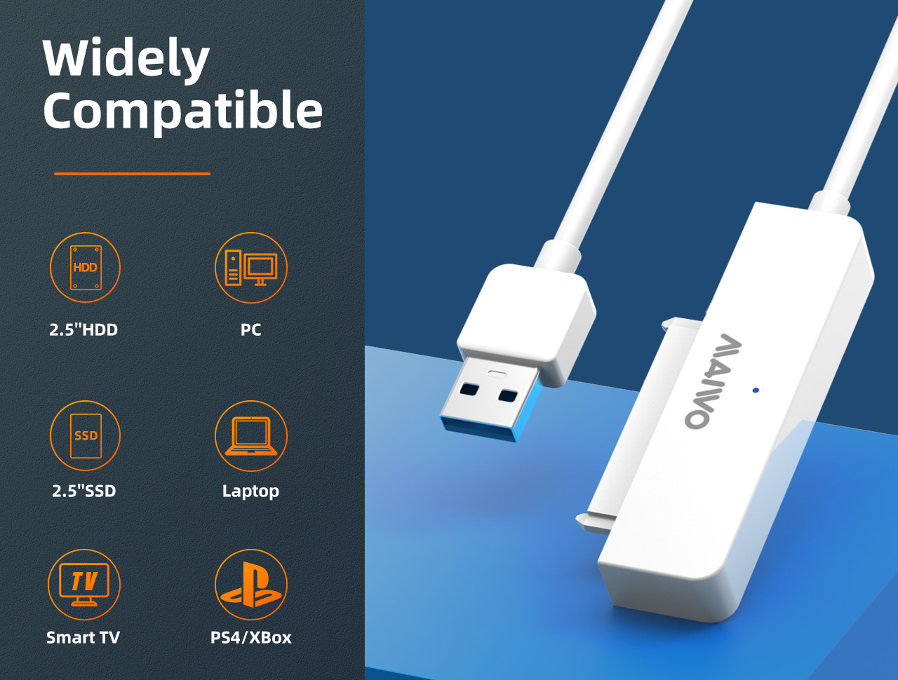 MAIWO K104A SATA to USB 3.0 Adapter Cable