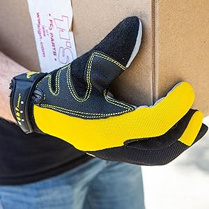 Boxes won't slip out of your hand Lycra side panels for improved dexterity and flexibility. Reinfor