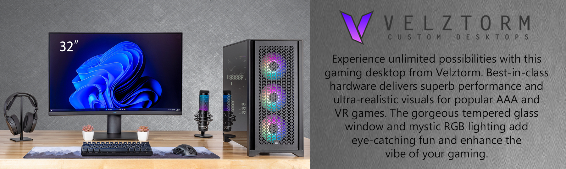 Velztorm Altix Custom Built Gaming Desktop PC
