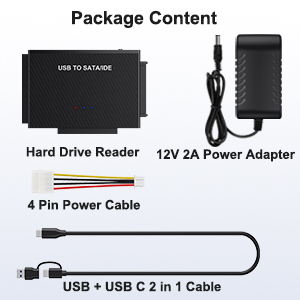 Contents of the package: