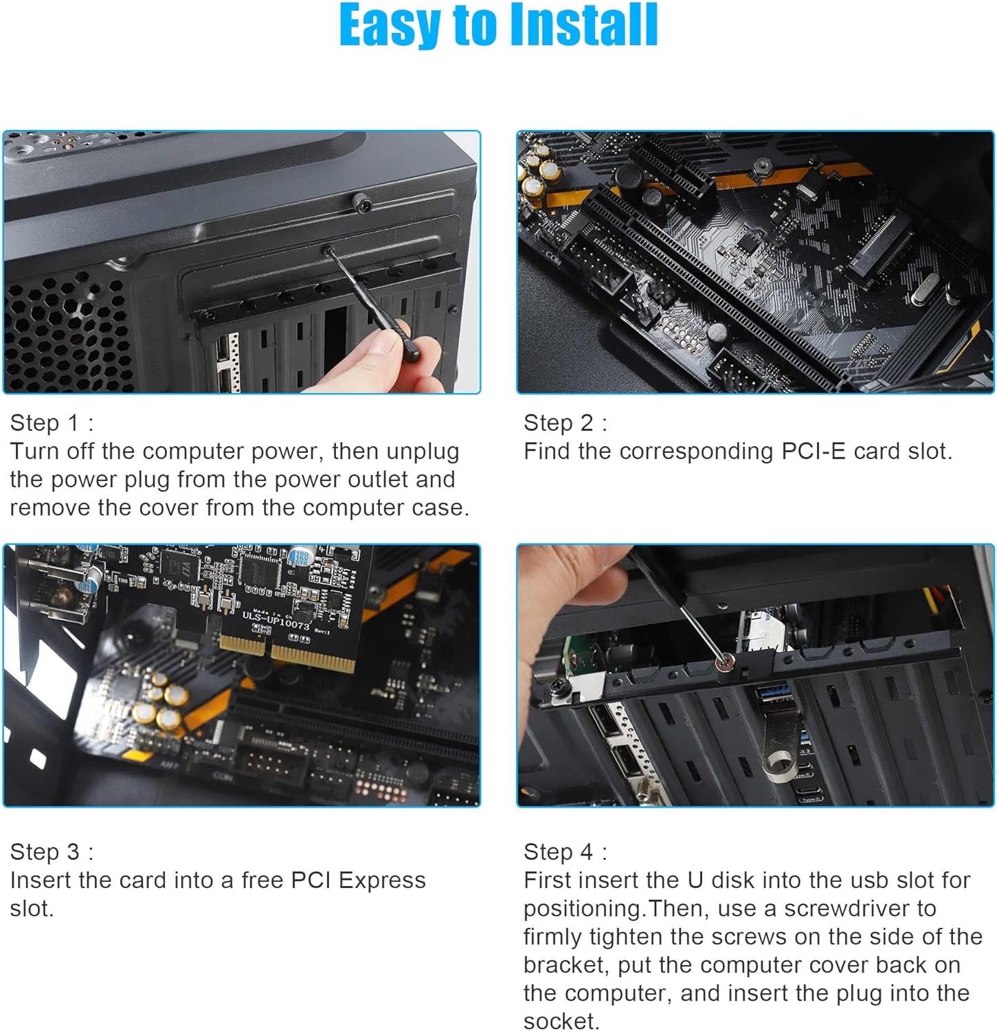 7-Ports PCI-E to USB 3.2 HUB