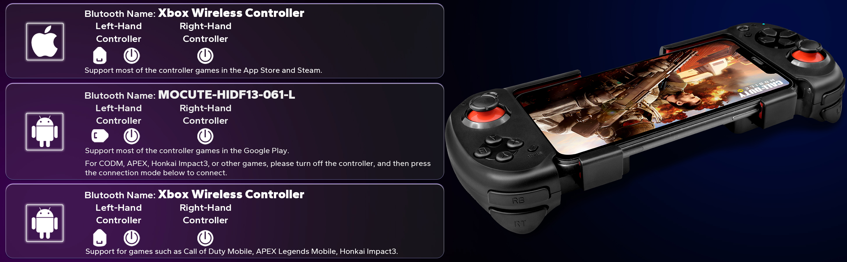 gaming controller for iPhone