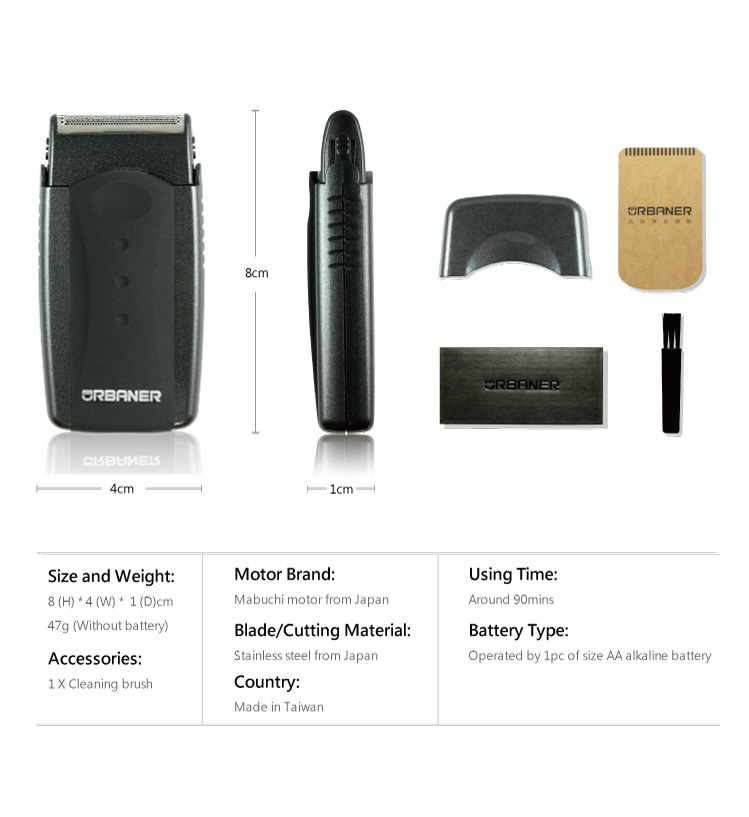 foil shaver electric man men razor hair trimmer battery stainless steel cordless portable blade safe