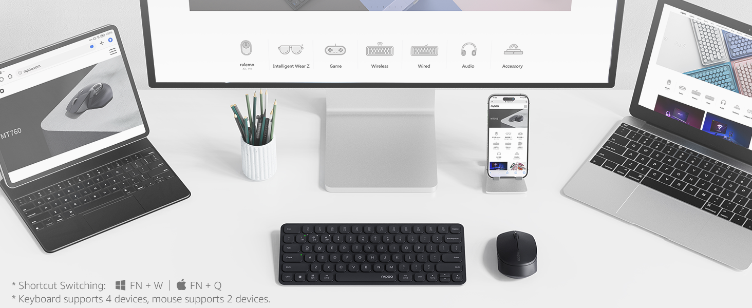 EASILY HOP ACROSS 4 DEVICES