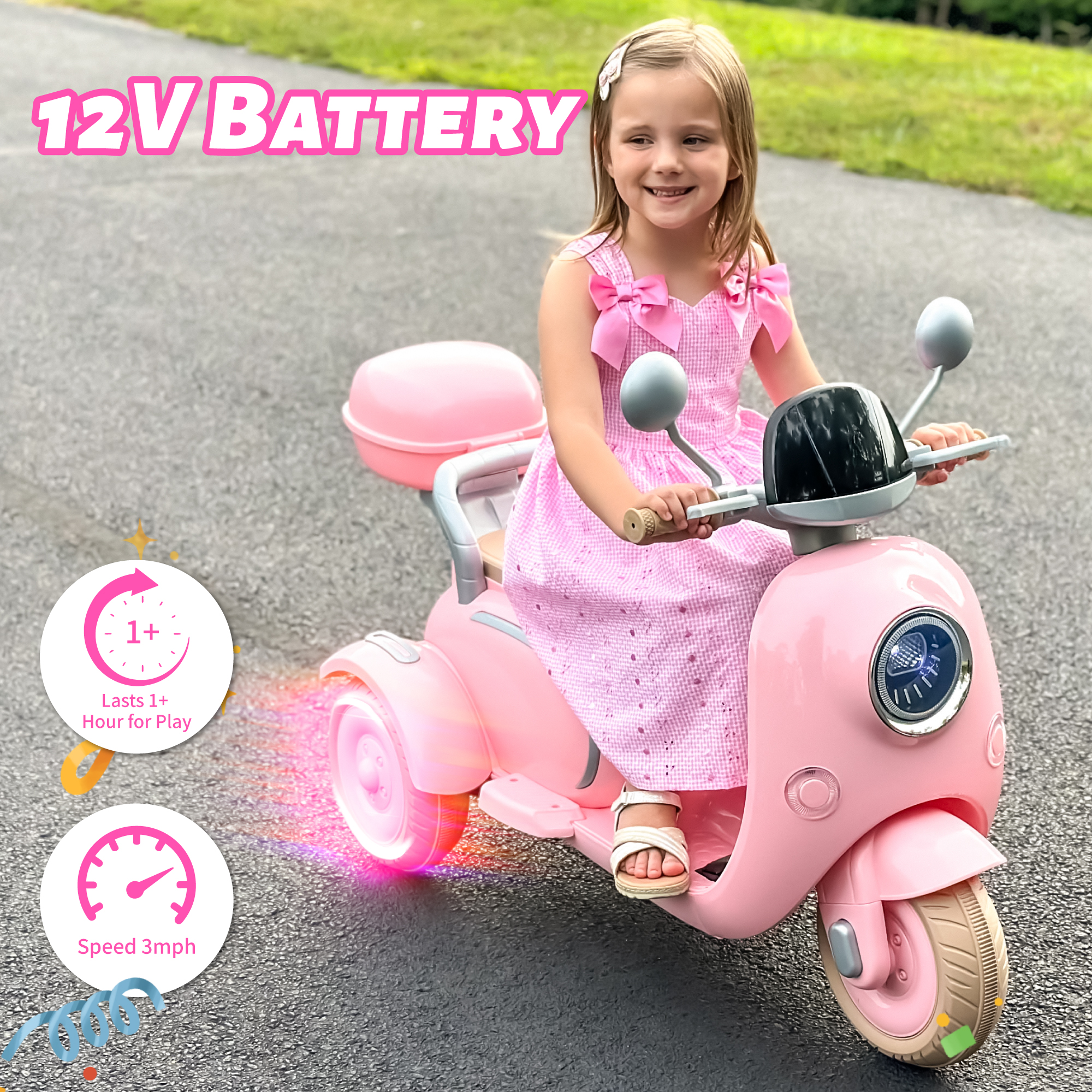 pink electric cycle