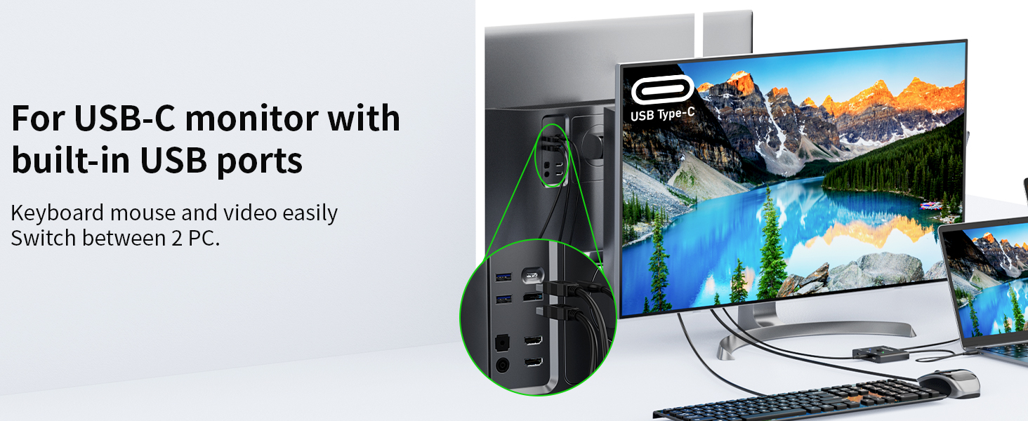 Supports button switch and wired remote(1.5 meters), switching between 2 laptops takes approximately