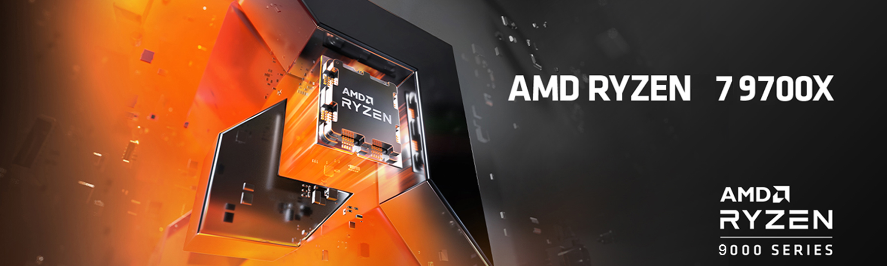 6th Gen Ryzen 7 9700X 3.8GHz Processor (upto 5.5GHz, 32MB Cache, 8-Cores, 16-Threads, )