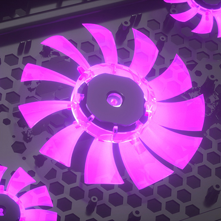 purple led lights laptop cooling fans