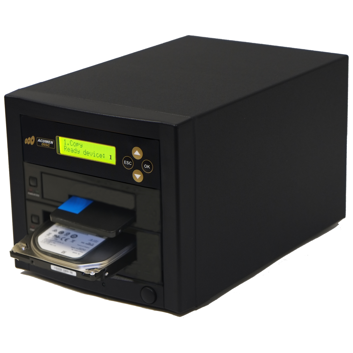 Acumen Disc 1 to 1 SATA Hard Drive Duplicator with DoD Eraser