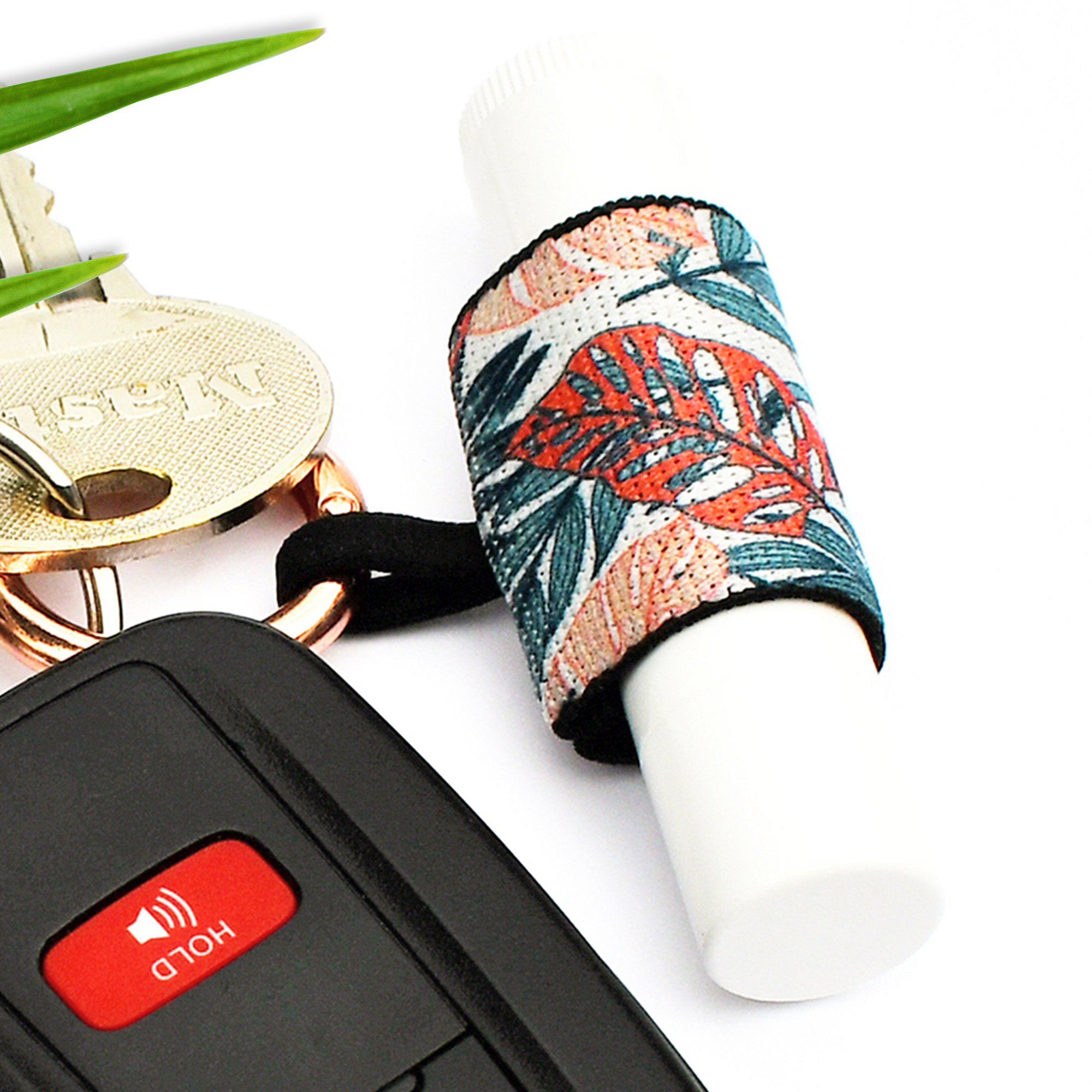 Stylish and Low-Profile Lip Balm Holder Keychain