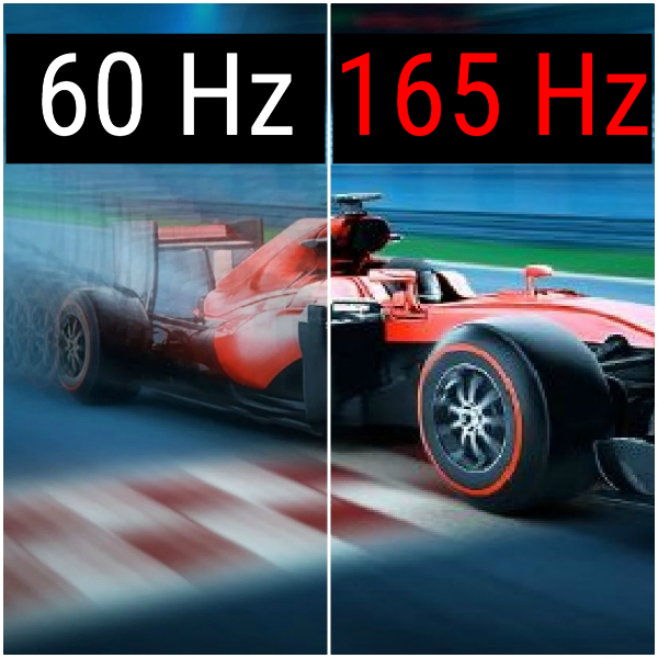 165Hz, 144Hz, 240Hz, 120Hz, 360Hz