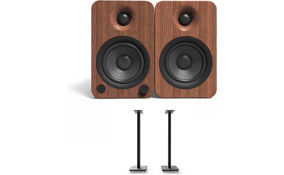 Kanto YU4 Speakers with Kanto SP32 Speaker Stands