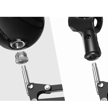 Sturdy Microphone Kit InnoGear microphone kit includes a double-braced arm mic stand, a professional