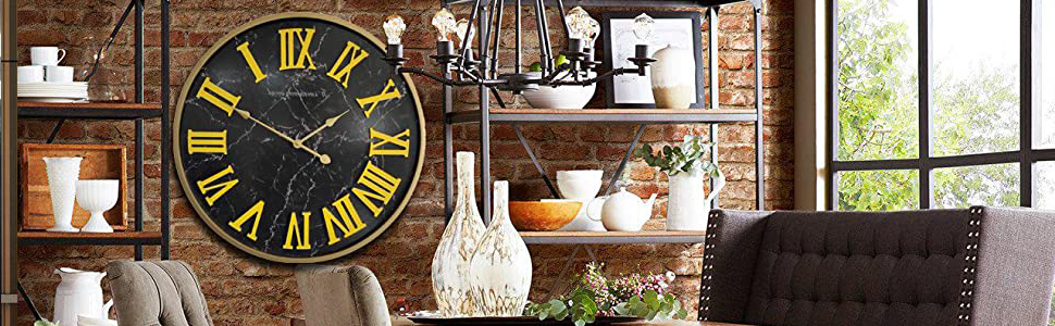 3D Roman Numeral Wall Clock