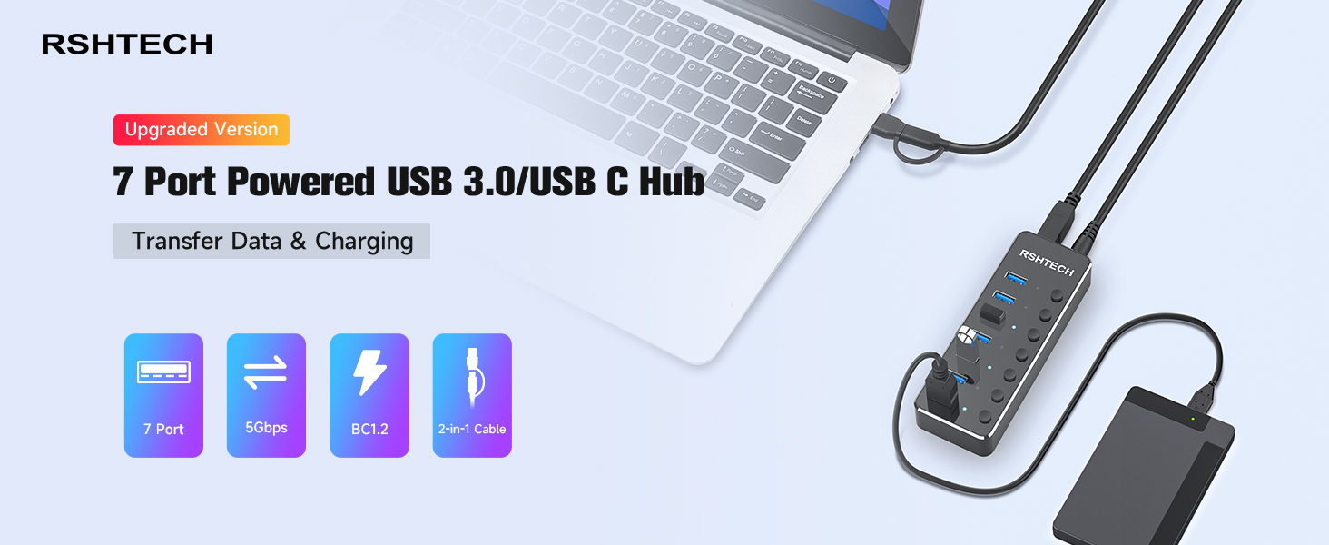 7 PORT USB 3.0 HUB