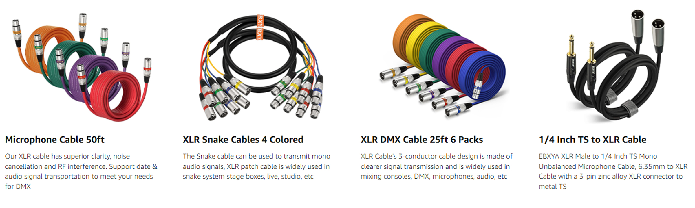 This XLR Cables uses 24AWG oxygen-free copper conductors