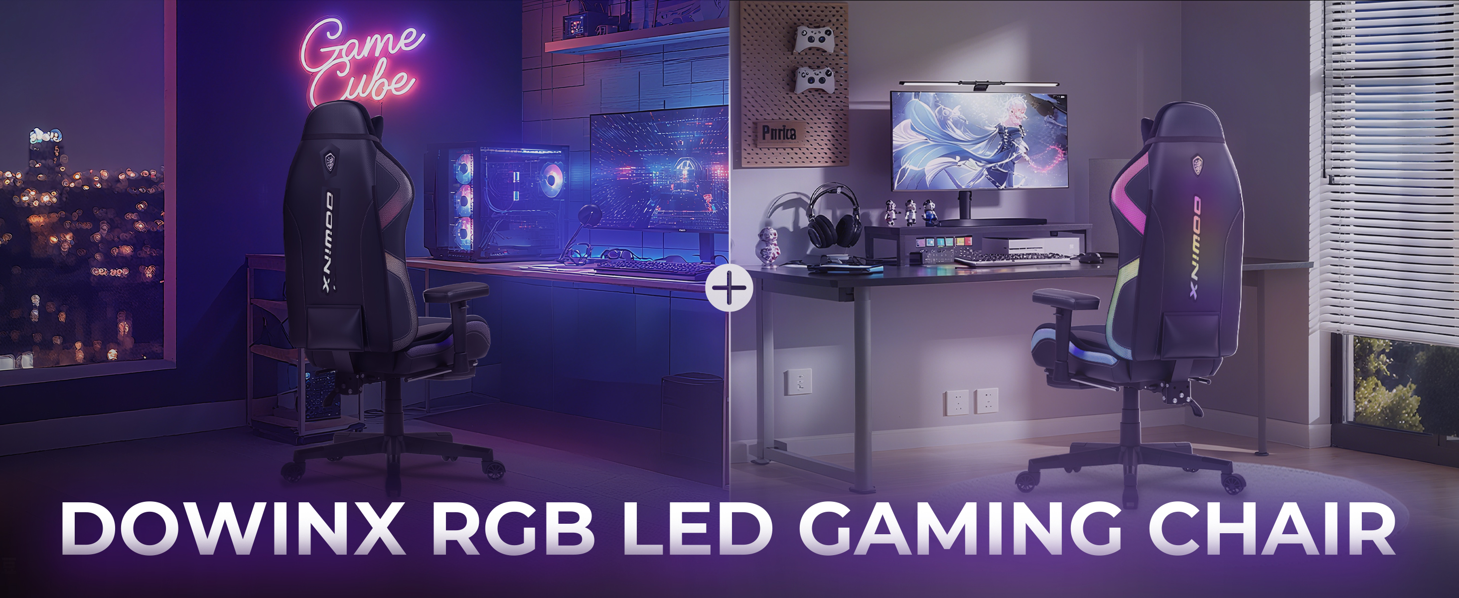 DOWINX RBG LED GAMING CHAIR