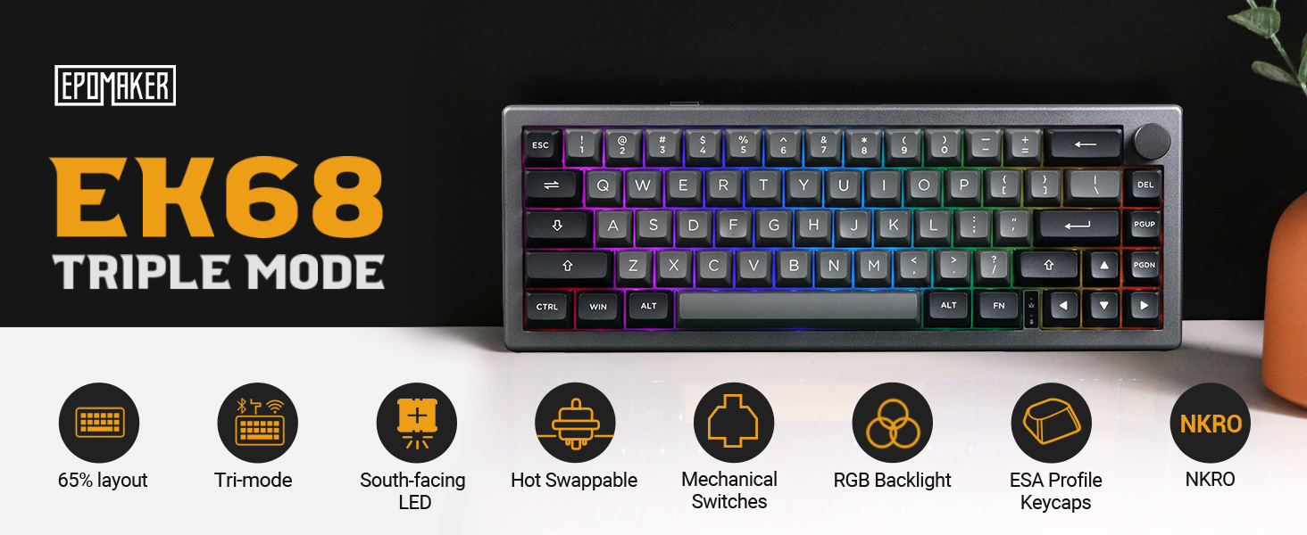 65% Mechanical gaming keyboard