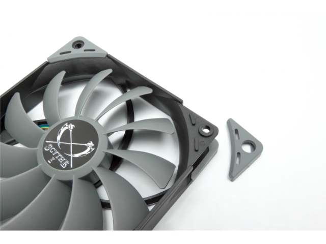 rubber grey swirl aero frame quiet pc