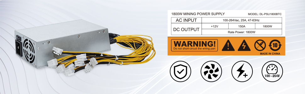 1800w mining power supply