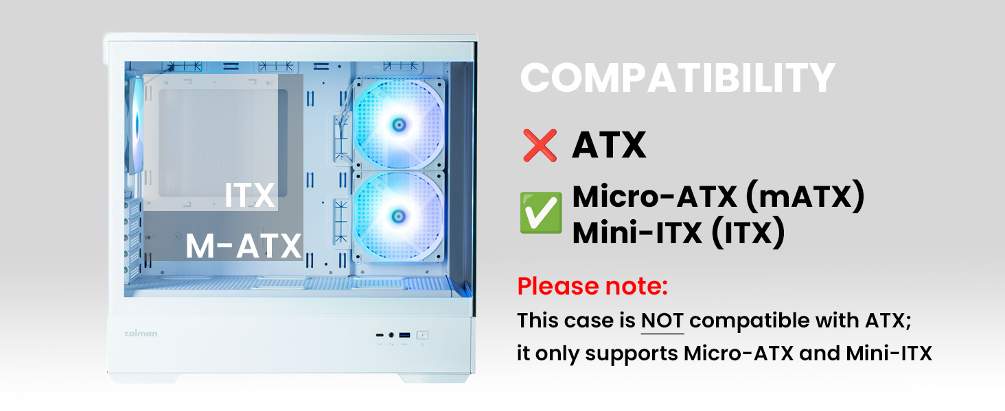 Zalman P30 Premium Panoramic mATX PC Case