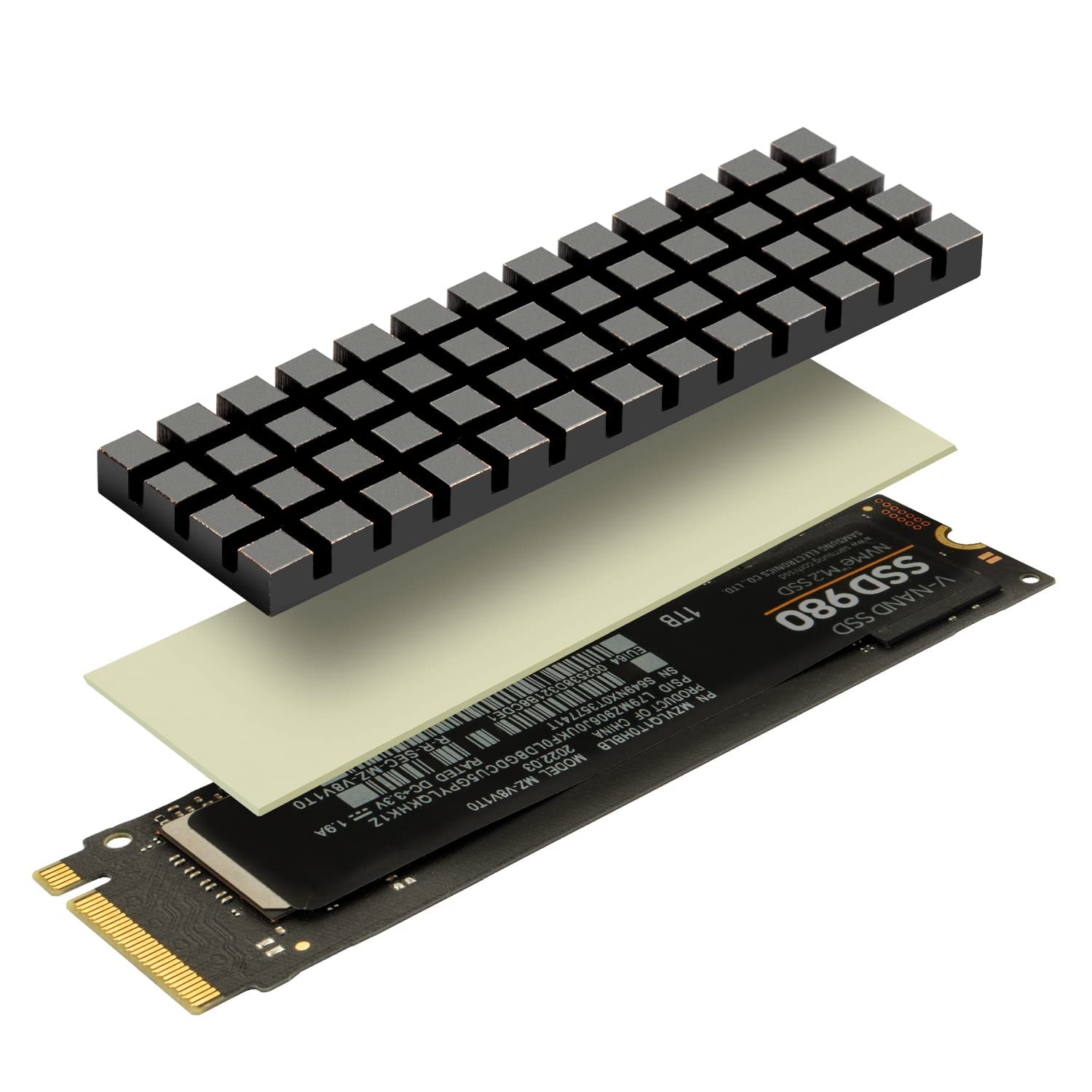 How to use it? 2 Installation Methods : One: Use the rubber rings to directly bind the heatsink and