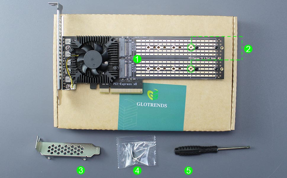 quad m.2 nvme adapter