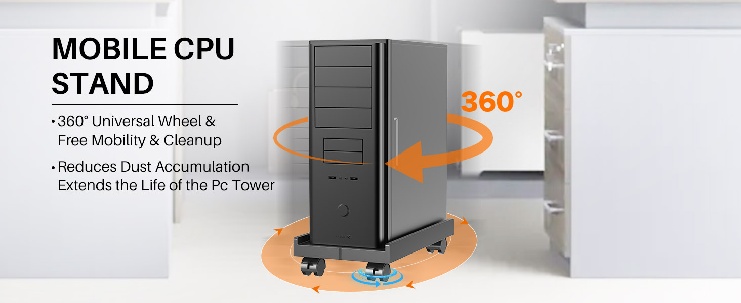 Sturdy Pc Stand: The pc tower stand is made of high quality metal steel pipe and upgraded material p