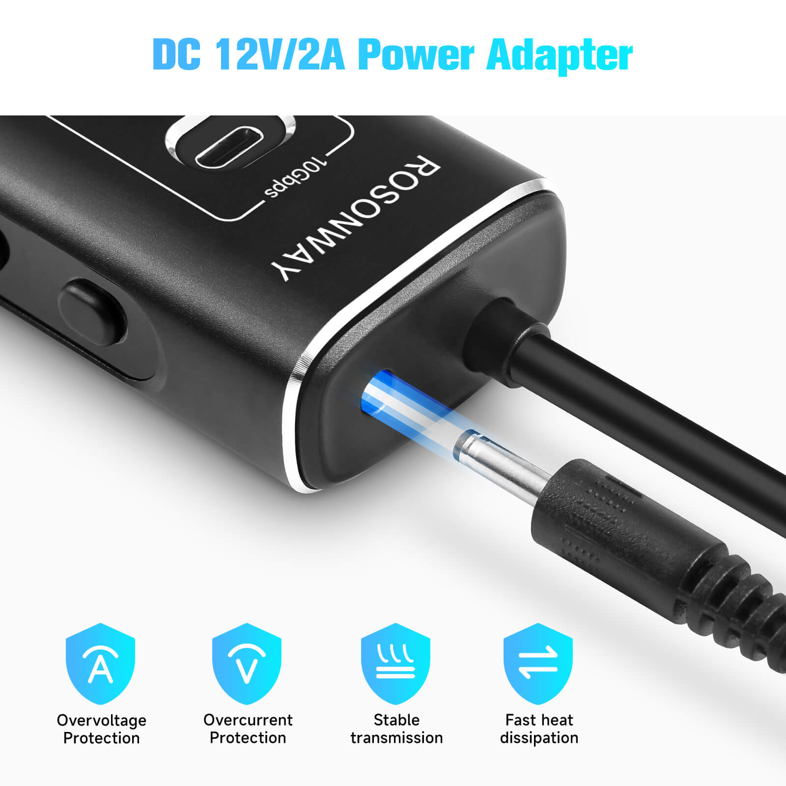 powered usb hub with power adapter