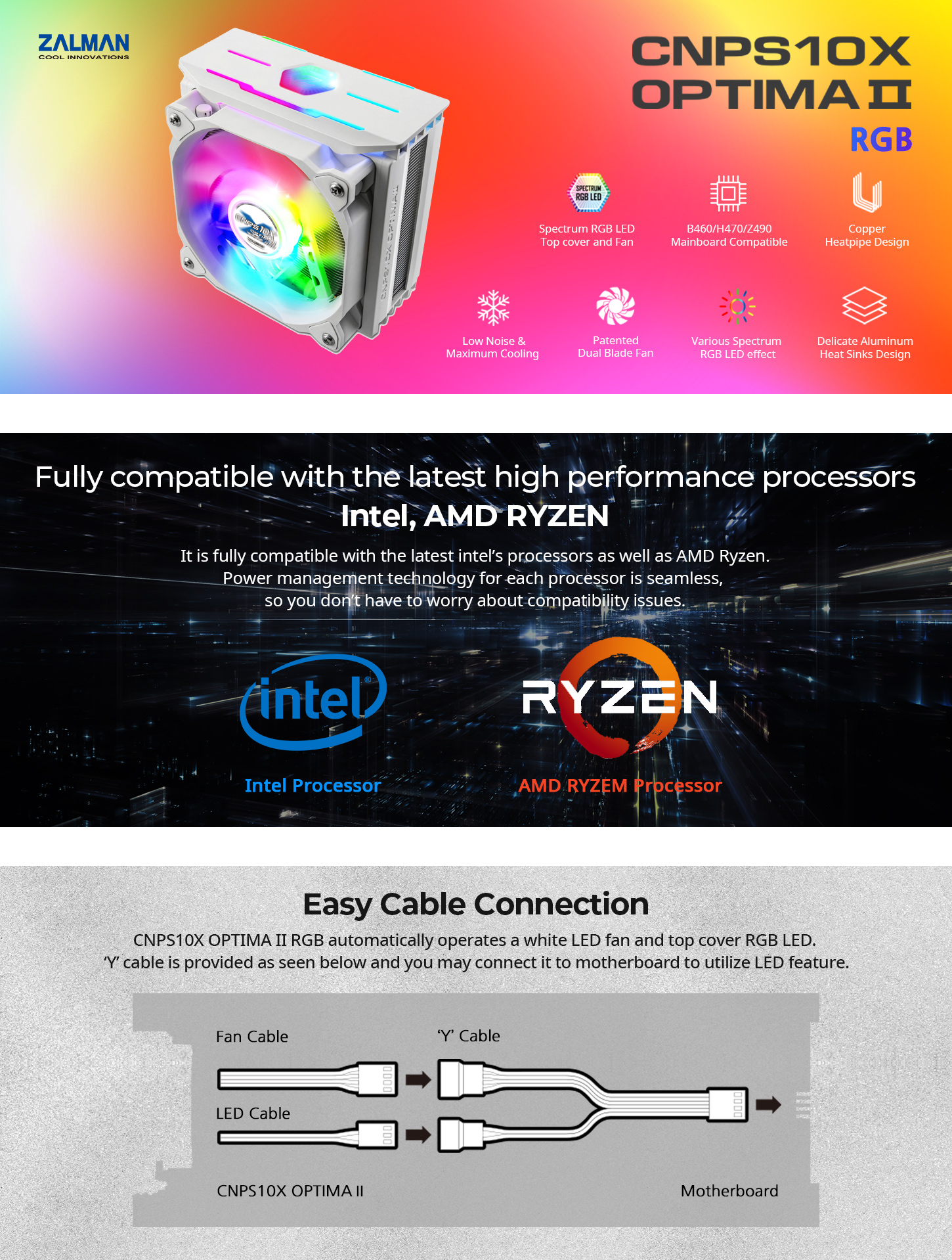 CNPS10X Optima ll White RGB
