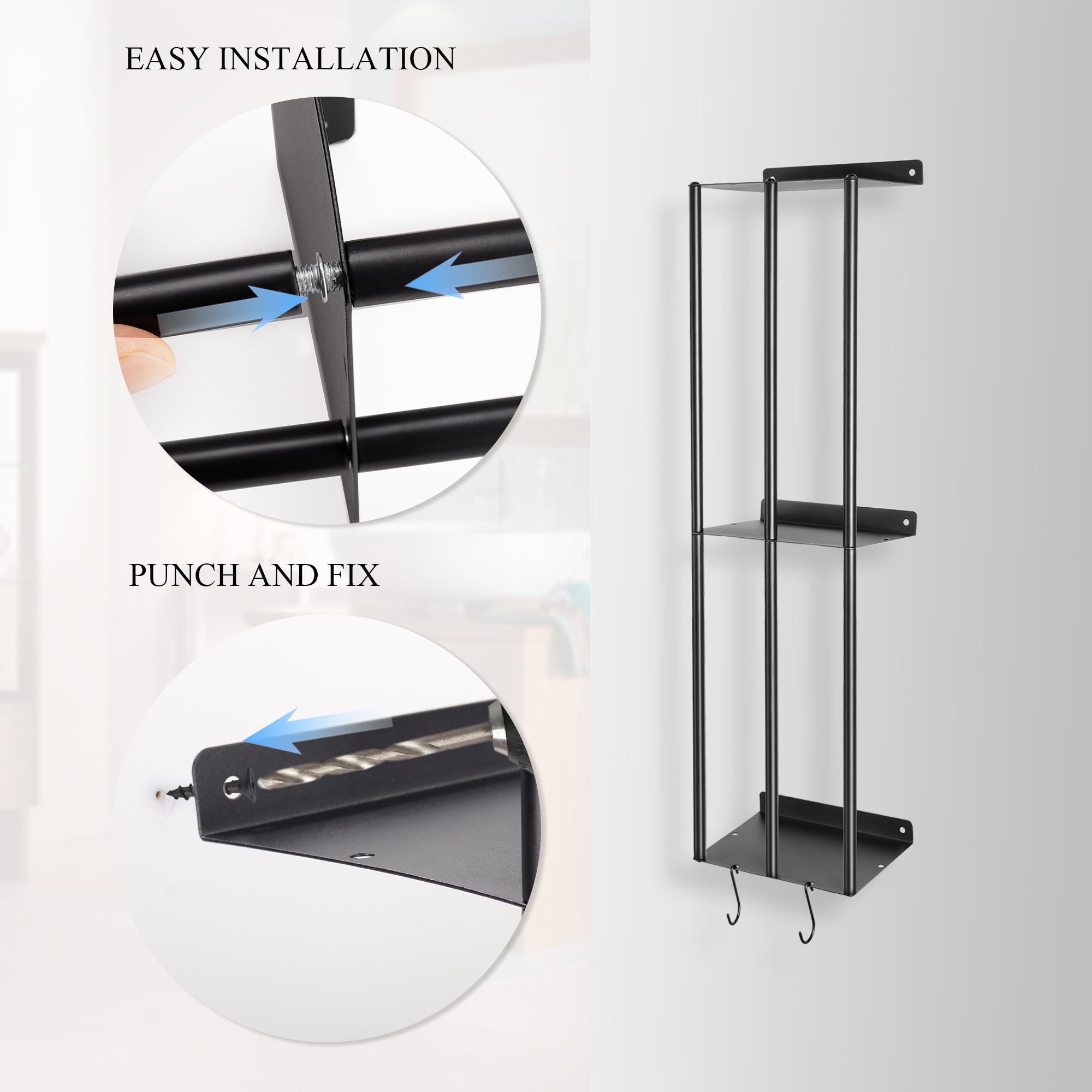 3 Bars Towel Rack