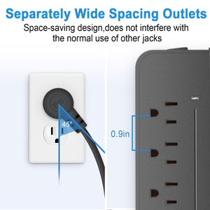 Plug in Anywhere Designed with a low-profile 45°
