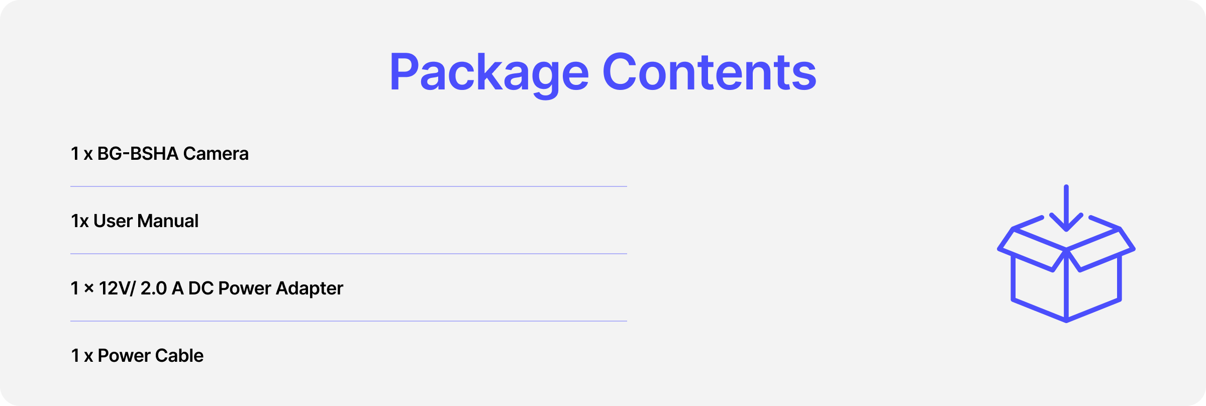 package contents