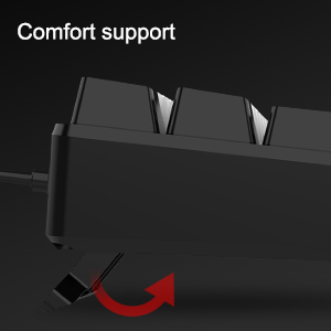 Ergonomically adjustable keyboard angle