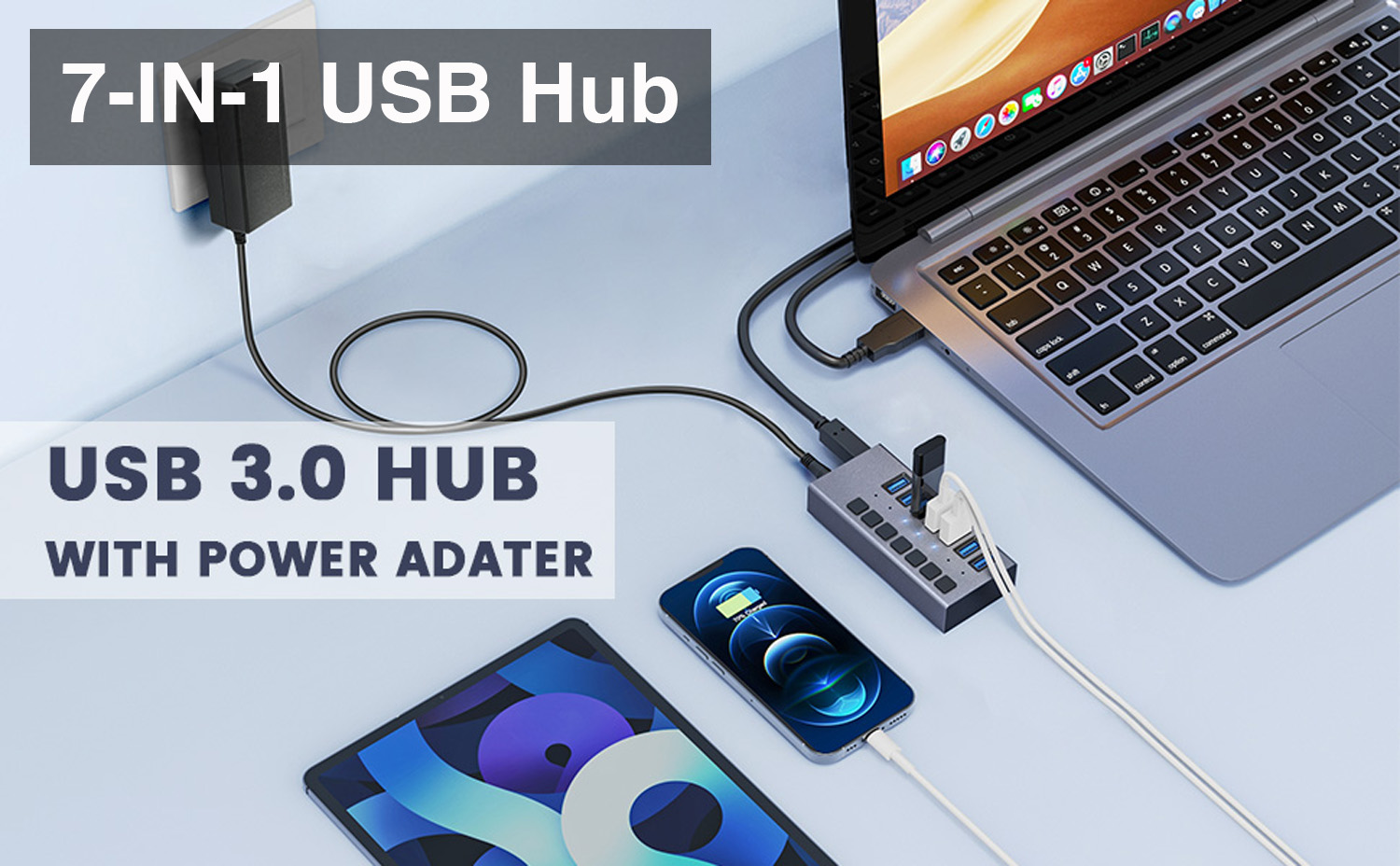 7 Port USB 3.0 Data HUB