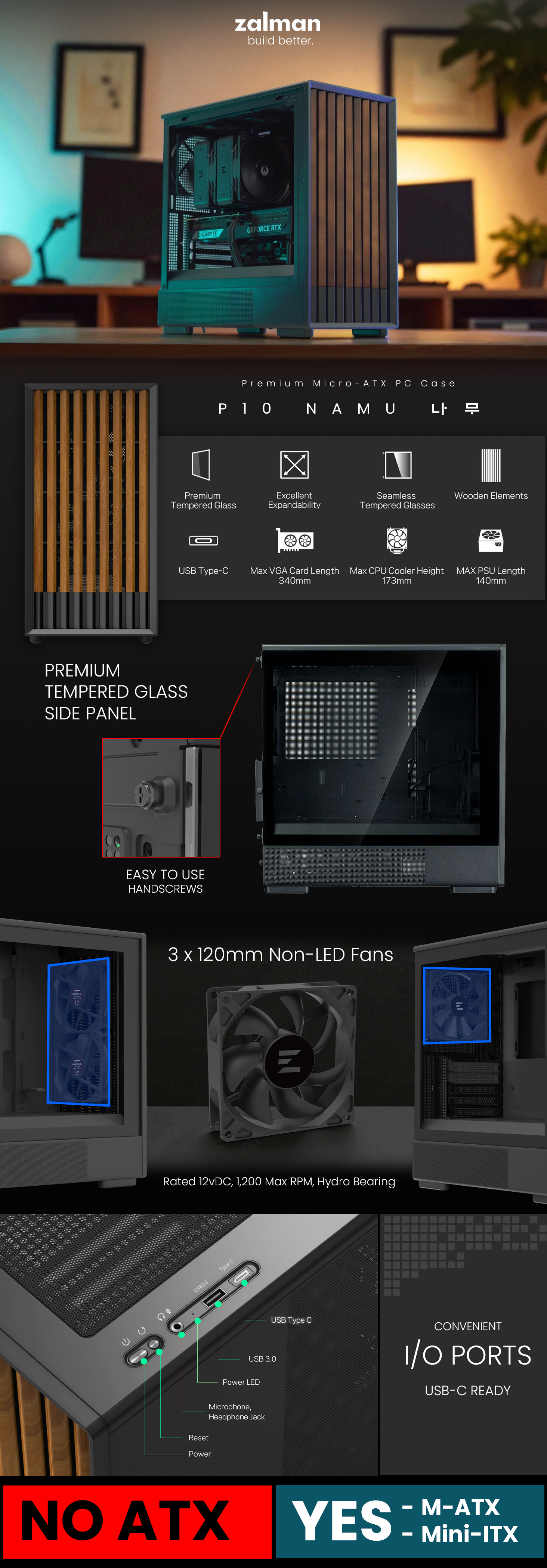 Zalman P10 Namu Black