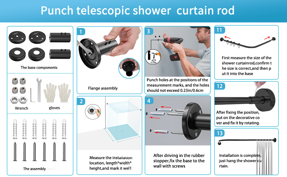 shower curtain rod