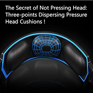 PS5 Gaming Headset with Mic - A9S Over-Ear Gaming Headphones Stereo Compatible with PS4 Xbox One PC Computers Laptop PSP Smartphones Tablets Mac iOS - Pacific Blue 7 image for this item