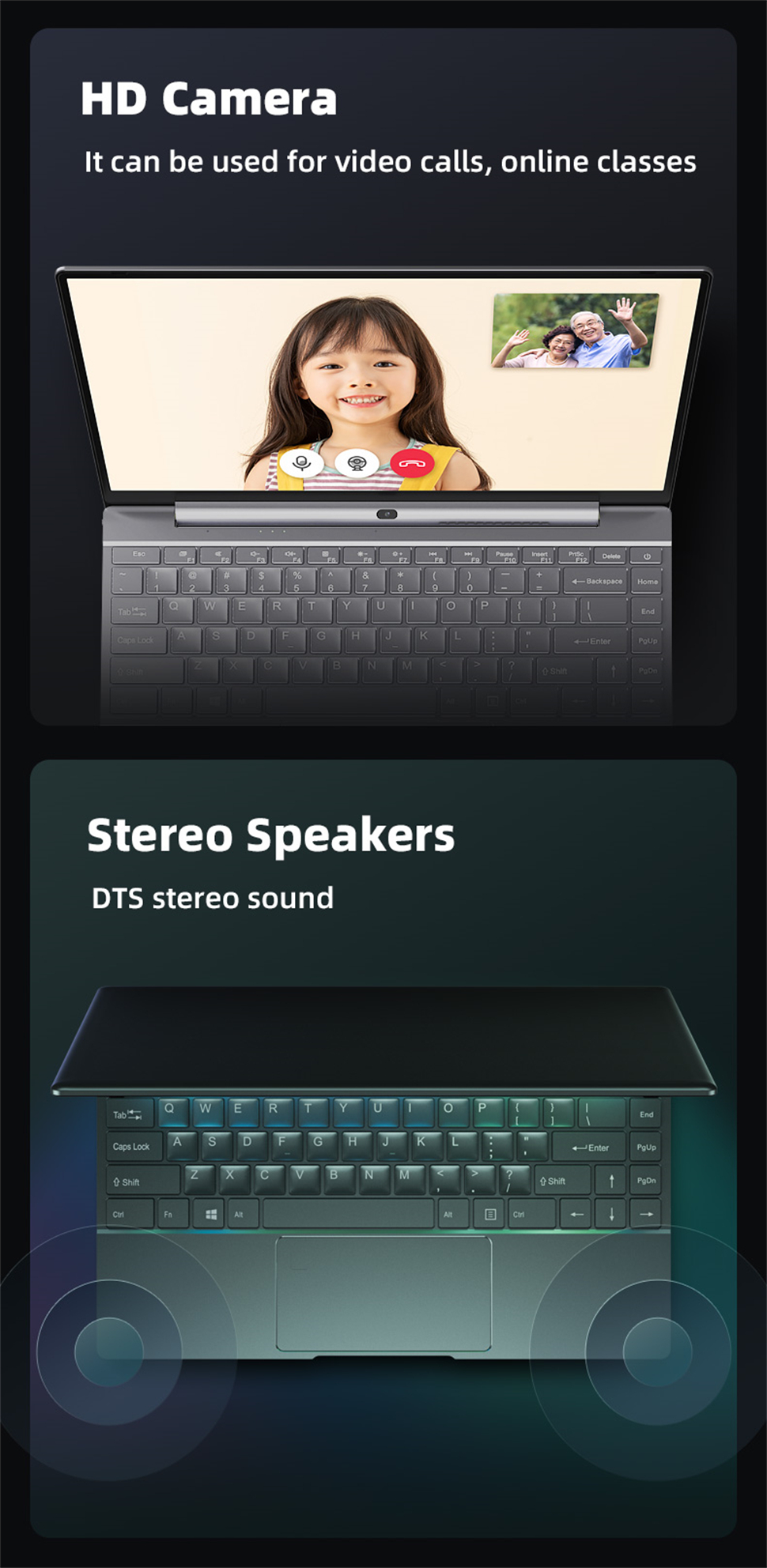 Ноутбук Dere Laptop V14S 14.1" - Intel Celeron, 16GB RAM, 1TB SSD, Windows 10 5 image for this item