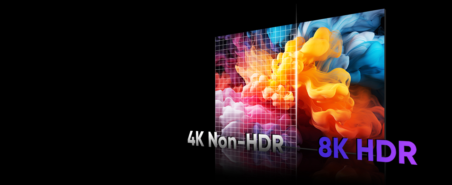 Step into a world of visual wonder! Our DP line's HDR paired with stunning 8K delivers an unparallel