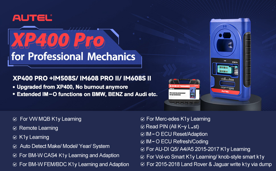autel xp400 pro functions