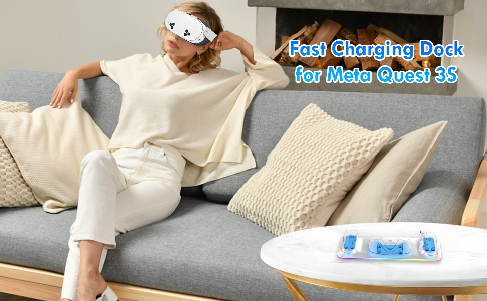 fast charging dock for meta quest 3S