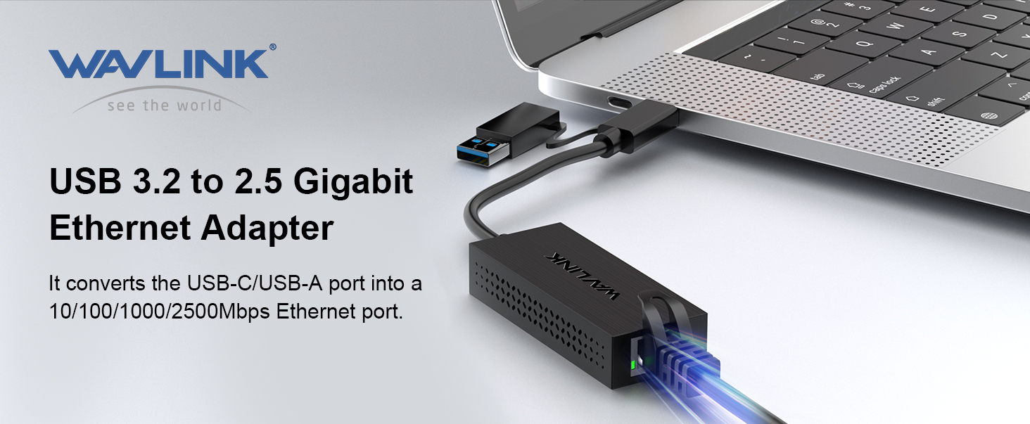 USB3.2 Type-A Type-C Ethernet Adapter