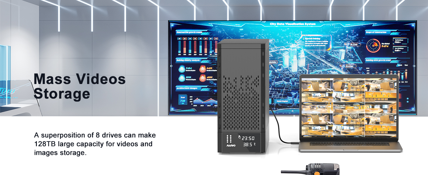 MAIWO 8 bay raid enclosure docking station