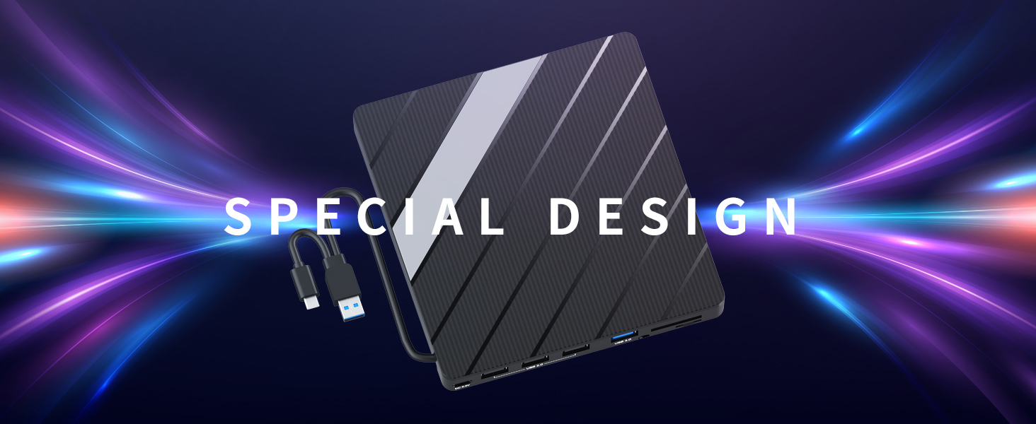 8-In-1 External DVD Driver USB