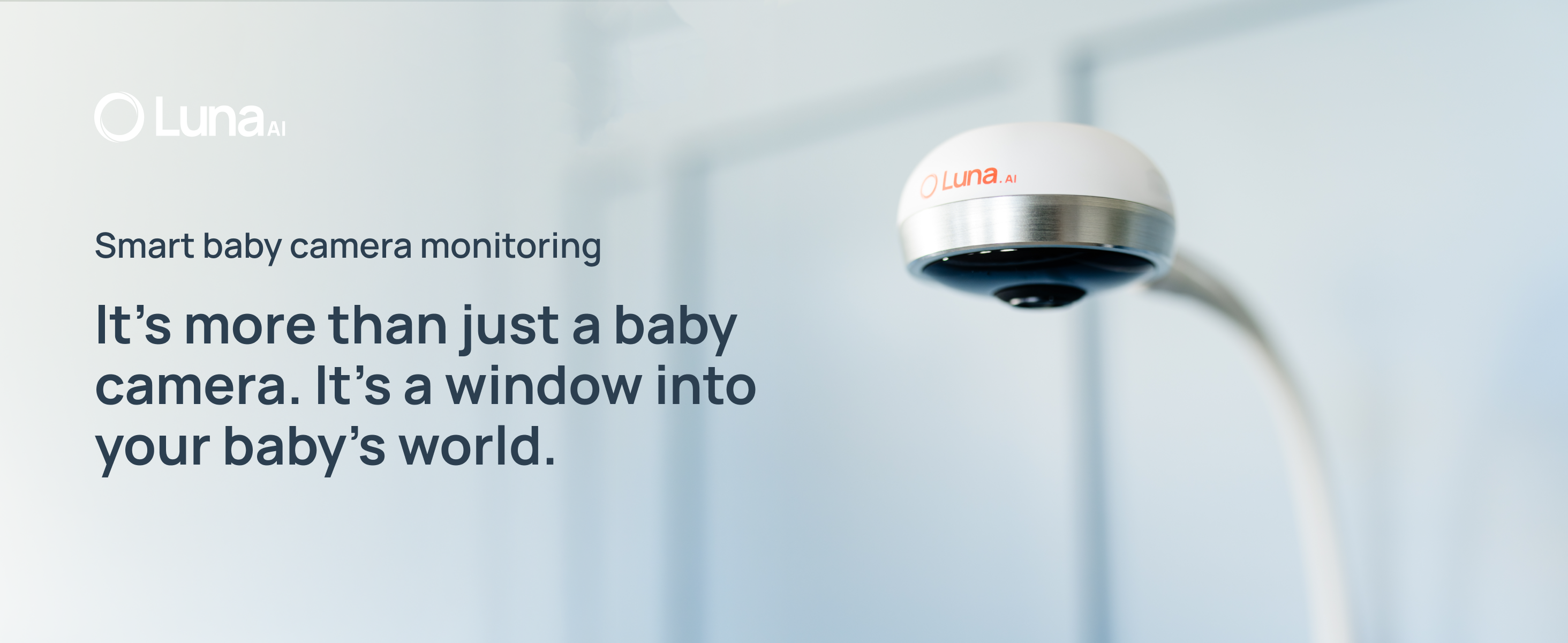 Smart Baby Monitor with Floor Stand, Crib Camera AI Breathing Monitor No Wearables WiFi Baby Camera