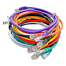NewYork Cables CAT6 Ethernet Patch Cable RJ45 Pure Bare Copper LAN Network Internet Patch Cord 10-Pack Yellow 10ft. 7 image for this item