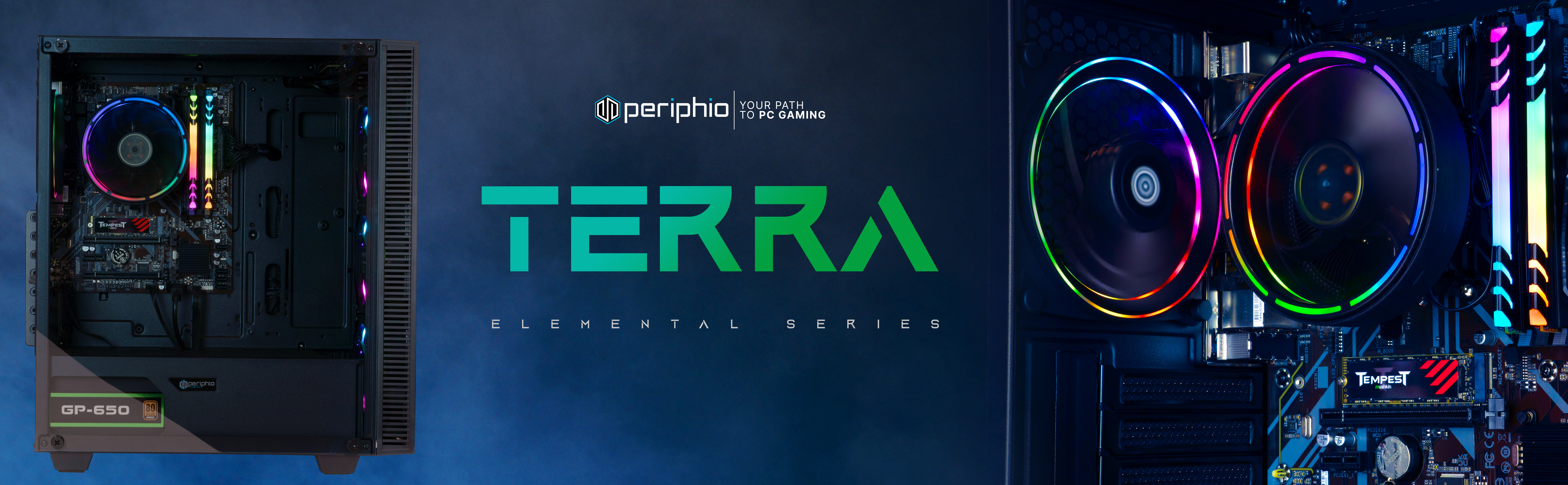 Periphio Terra Prebuilt Gaming PC |AMD Ryzen 5 5600G (4.4GHz Turbo) | Radeon Vega 7 Graphics | 4TB S